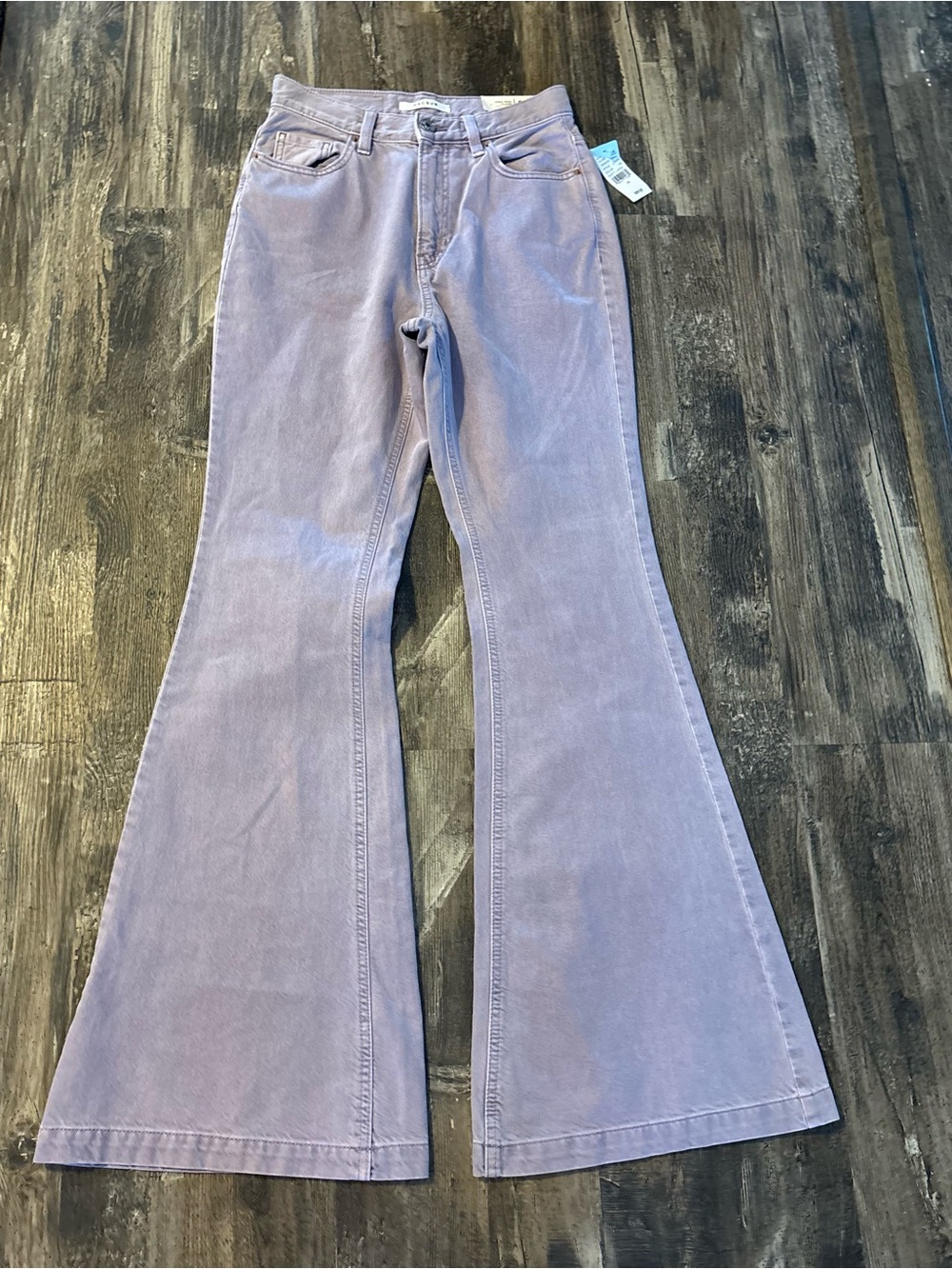 PacSun Lavender Flare high riseWide Leg Jeans